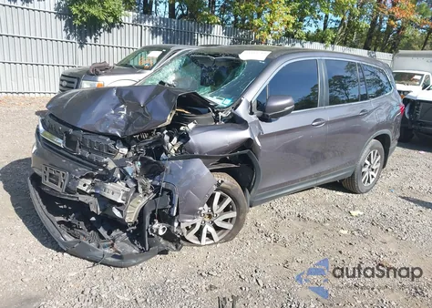 2021 Honda Pilot Awd Ex-L из США, поврежденный, VIN 5FNYF6H57MB013484